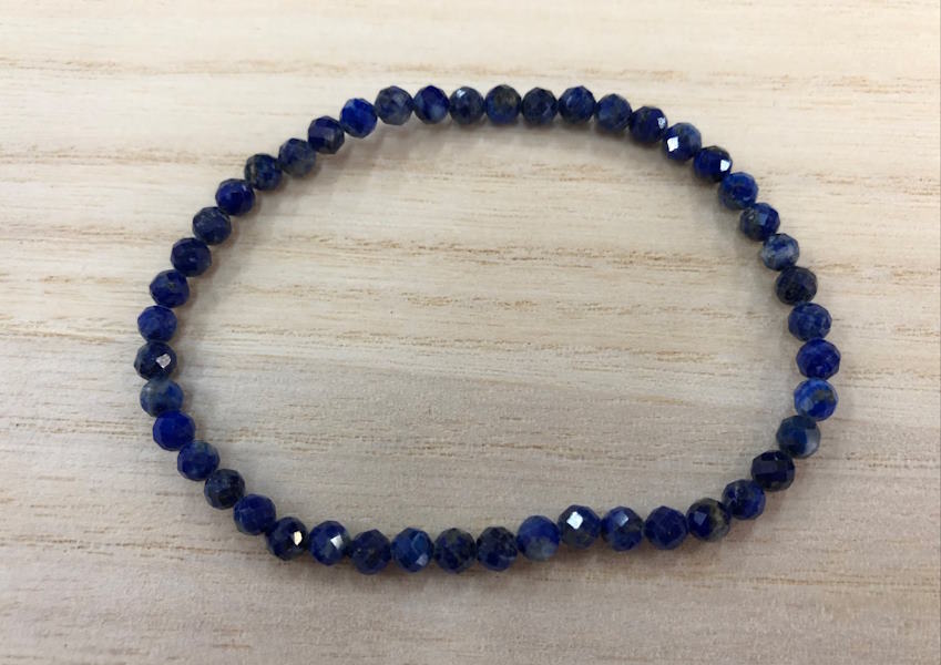 Pulsera Lapislázuli bola facetada